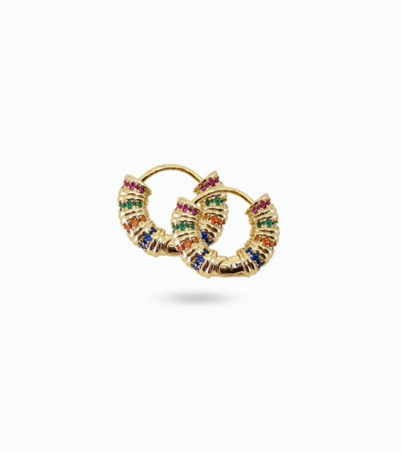 Boucles d'oreilles avec cristaux