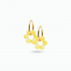 Boucle d'oreille créole fleur
