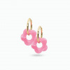 Boucles d'oreilles fleur résine