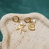 Boucle d oreille coquillage acier inoxydable​