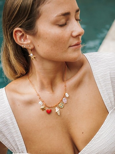 Boucle d oreille coquillage acier inoxydable​