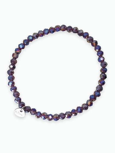 Bracelet cristaux violet
