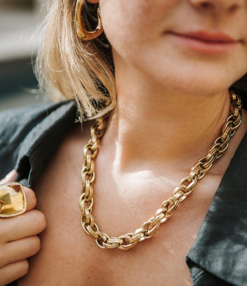 Collier grosse maille