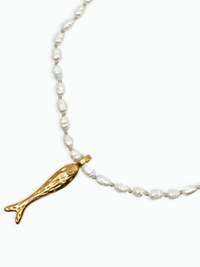 Collier grosses perles
