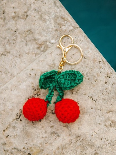 Porte clé cerise​