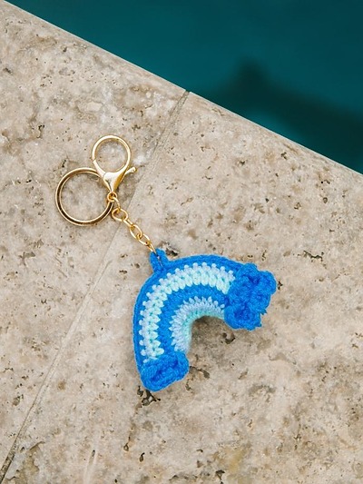 Porte clé arc en ciel