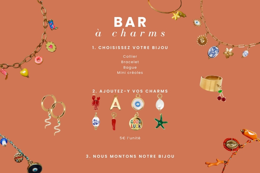 bannière bar à charms