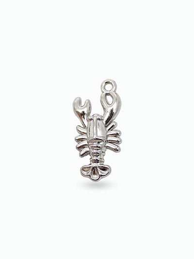 Pendentif charms homard argenté