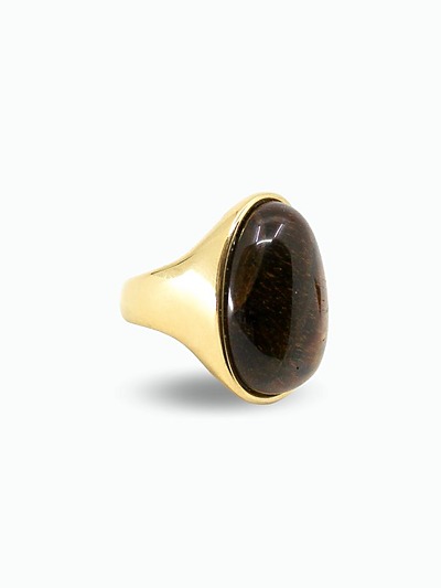 bague colorée​ marron