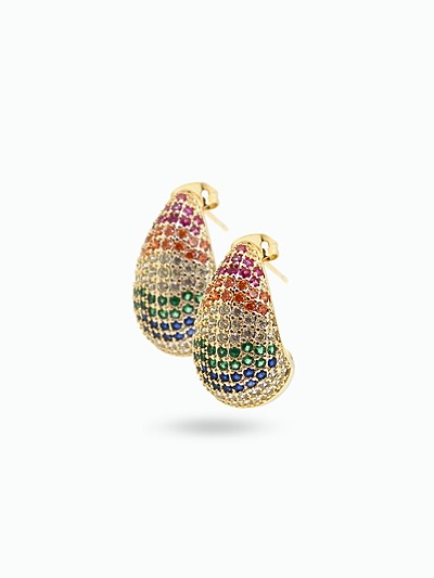Boucles d'oreilles strass