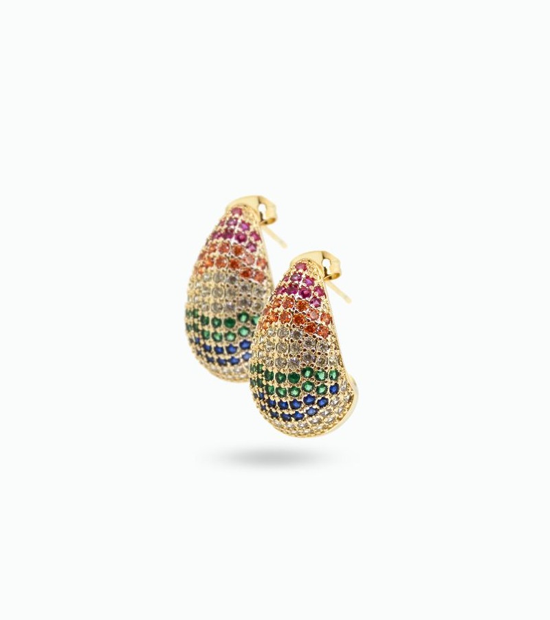 Boucles d'oreilles strass