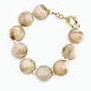 Bracelet femme en perles écru