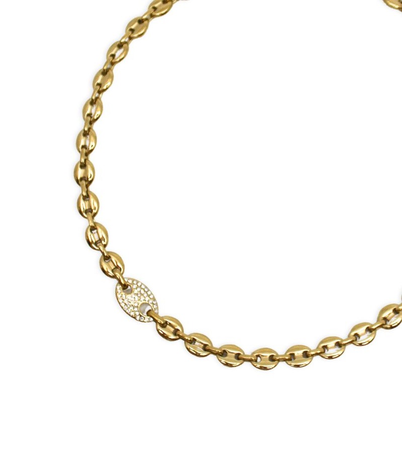Collier maille grain de café​
