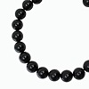 Collier fantaisie grosses perles​ noir