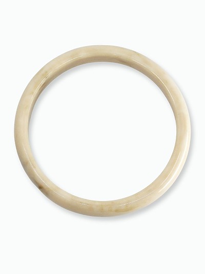 Bracelet jonc colore​ crème