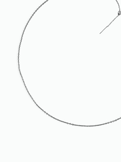 Collier argenté femme​