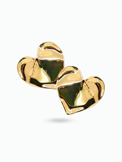 Boucles d'oreilles coeur doré