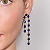 Boucles d'oreilles pendantes bleues​