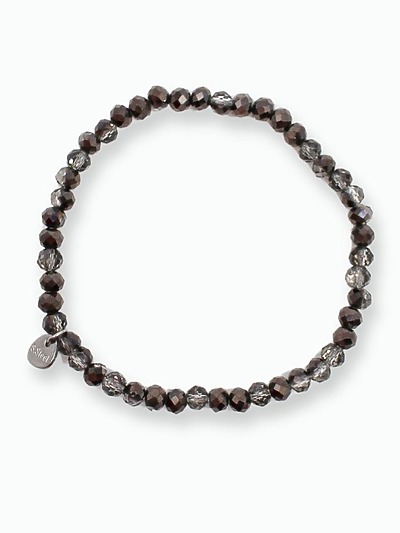 Bracelet cristaux anthracite