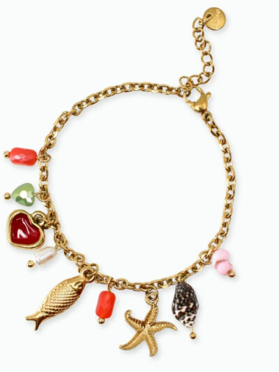 Bracelet charms colorés