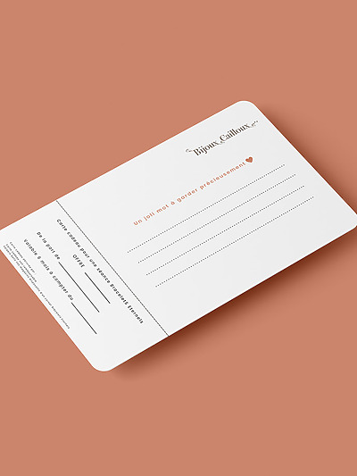 carte cadeau bracelets éternels bijoux cailloux