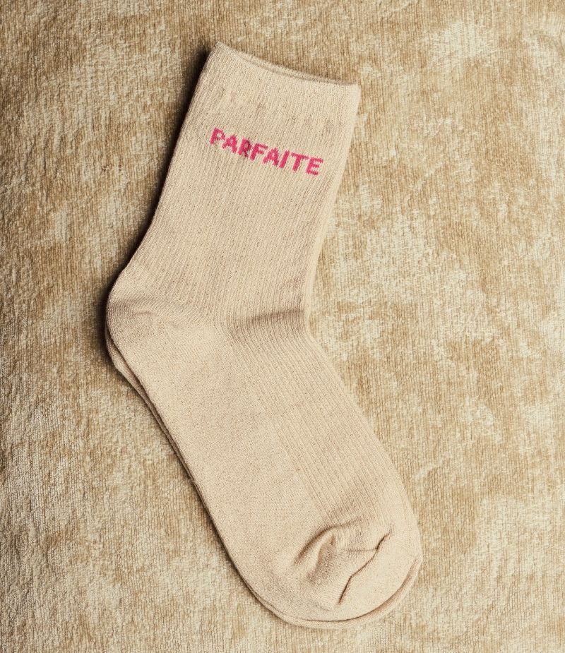 Chaussette message femme