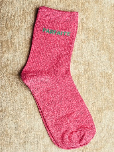 Chaussette message femme