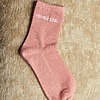 Chaussettes à paillettes message