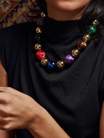 Collier femme en perles