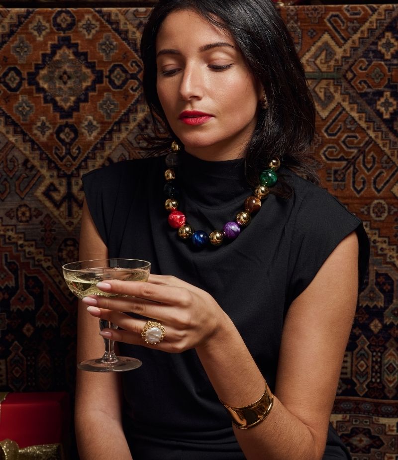 Collier femme en perles