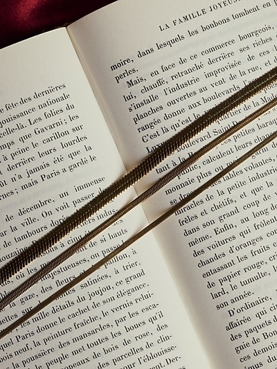 Collier maille serpent