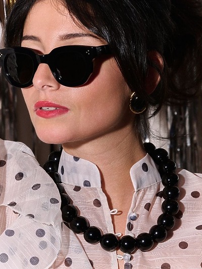 Collier fantaisie grosses perles