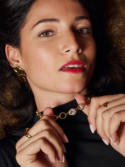 Collier femme grosse maille​