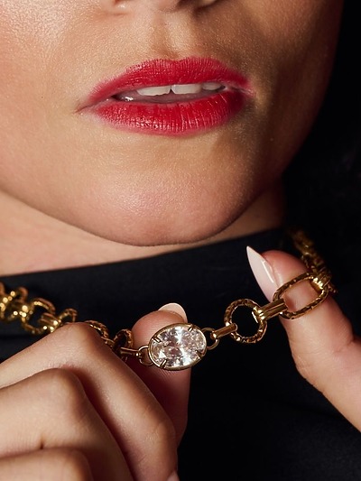 Collier femme grosse maille​