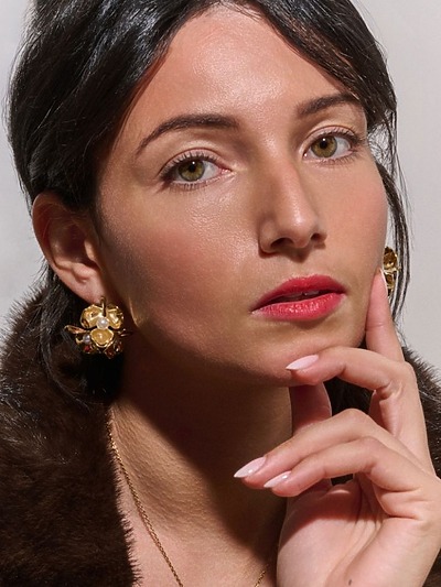 Boucles d'oreilles nacre