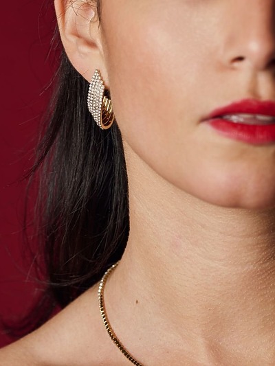 Boucles d'oreilles cristal