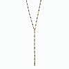 Collier cravate femme acier inoxydable noir