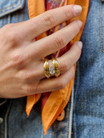 Bague épaisse femme