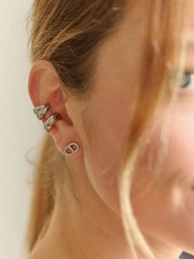 Bague d'oreille sans perçage acier