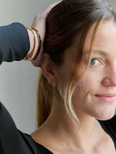 Boucles d'oreilles avec chaîne