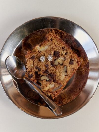 Boucle d'oreille puce strass