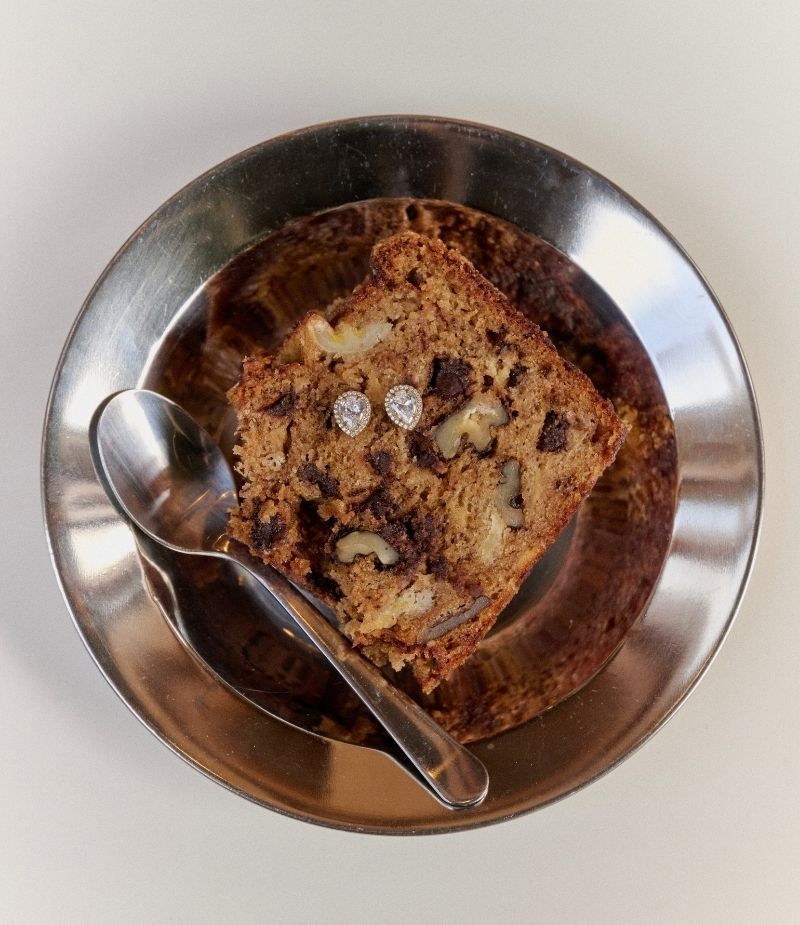 Boucle d'oreille puce strass