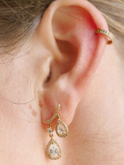 Boucles d oreilles zircon