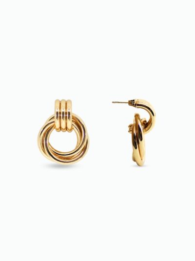 Boucle d'oreille noeud d'amour