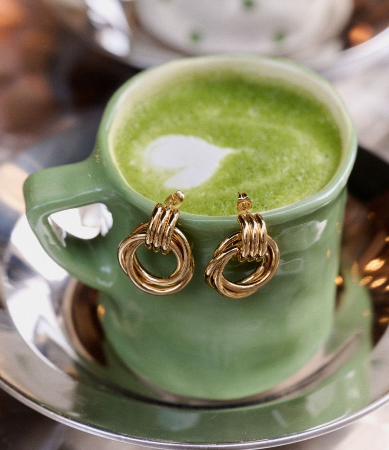 Boucle d'oreille noeud d'amour​