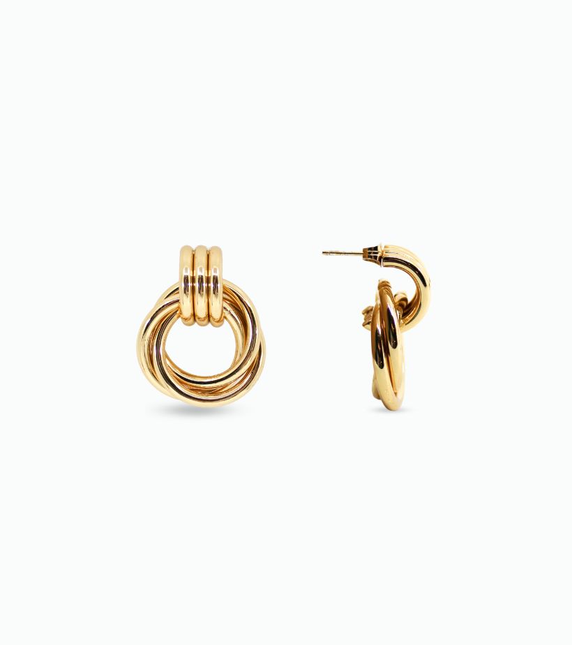 Boucle d'oreille noeud d'amour