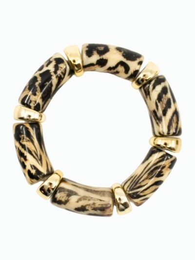 Bracelet tube léopard