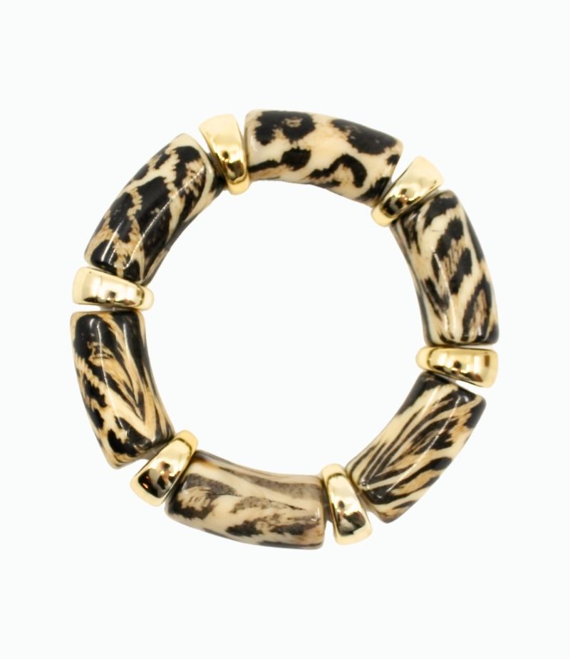 Bracelet tube léopard
