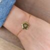 Bracelet fleur acier inoxydable​
