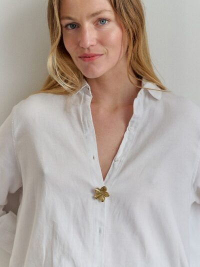 Cache bouton de chemise doré